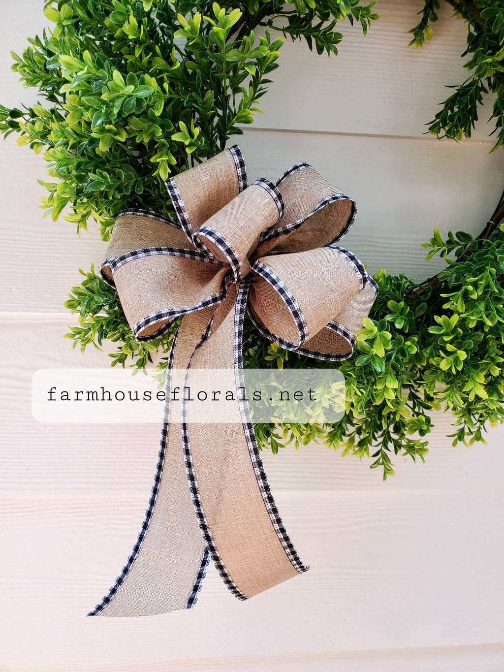 2 1/2" Gingham Edge Bow