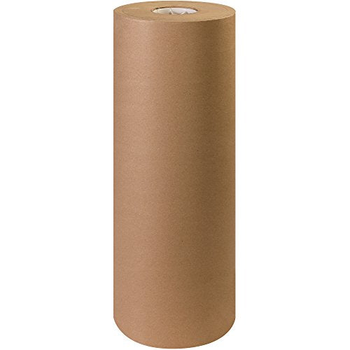 Pratt Multipurpose Kraft Paper Sheet for Packaging Wrap, KPR4024900R, 900' Length x 24" Width, Kraft
