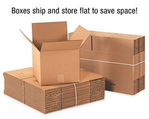 BOX USA Moving Boxes Medium 18"L x 12"W x 8"H, 25-Pack | Corrugated Cardboard Box for Packing, Shipping and Storage 18x12x8 18128