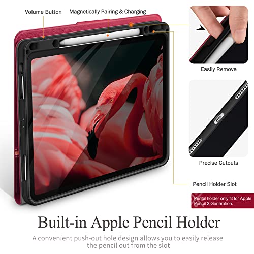 ProCase Smart Case for iPad Pro 11 Inch 2022/2021/2020/2018 with Pencil  Holder[Support Pencil Charging], Smart Stand Folio for iPad Pro 11 4th Gen