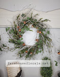 BIRCH EUCALYPTUS POD WREATH