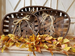 Tobacco Baskets, Farmhouse Style, Vintage Woven Tobacco Baskets,  Rutic Vintage Woven Tobacco Baskets, Farmhouse decor, Rustic Deco