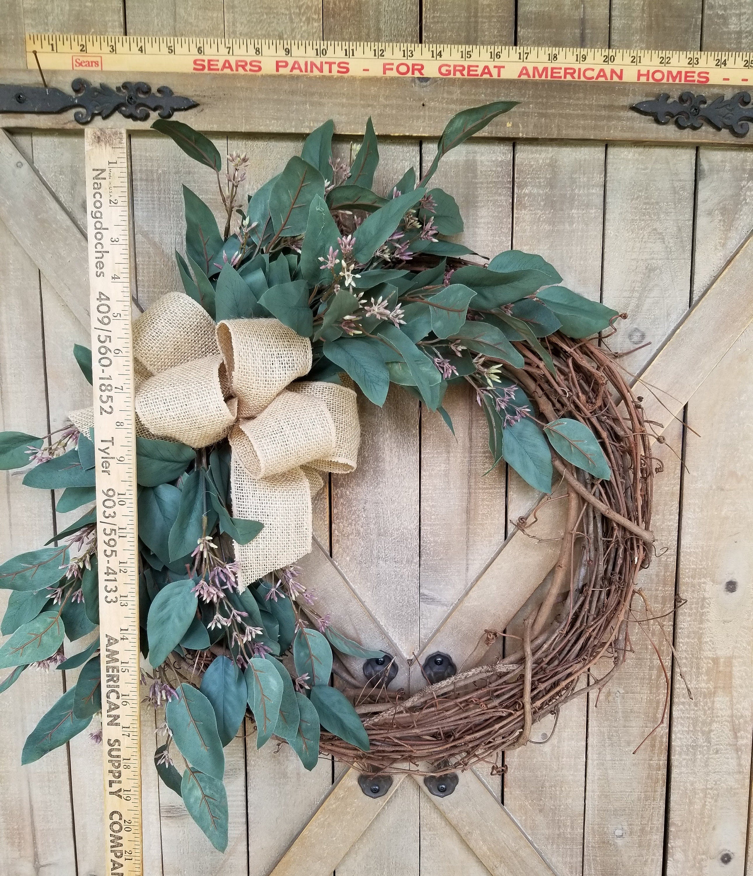 22"  Front door wreaths, Summer wreaths, Home Decor wreaths, Wreath Great for All Year Round - Everyday Wreath, Front door Decor