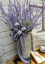Lavender Arrangement, farmhouse  arrangement, Lavender decor , Farmhouse decor, fixer upper, Home decor, farm home accent