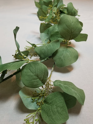 Eucalyptus Leaf Garland, Wedding Garland, Eucalyptus Decor, Artificial Garland, Wedding Table Runner, Wedding Decor