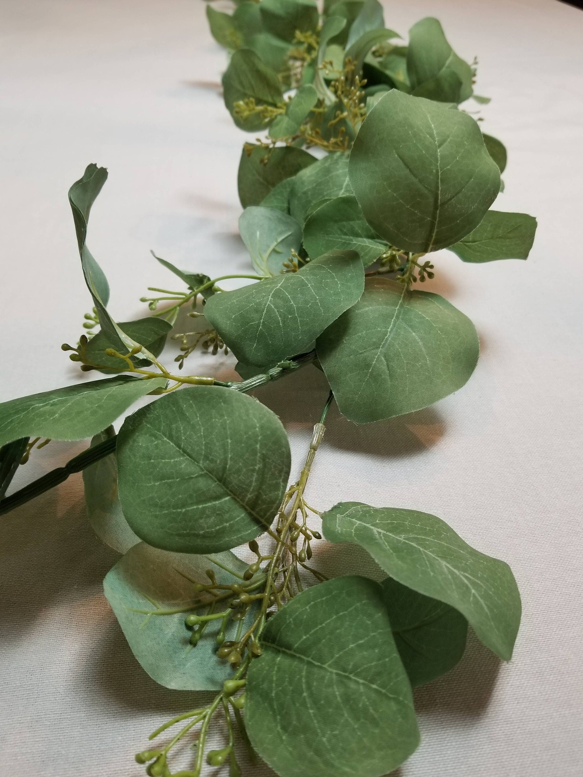 Eucalyptus Leaf Garland, Wedding Garland, Eucalyptus Decor, Artificial Garland, Wedding Table Runner, Wedding Decor