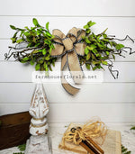 Greenery Swag, Farmhouse decor, fixer upper, gifts for her,  front door decoration