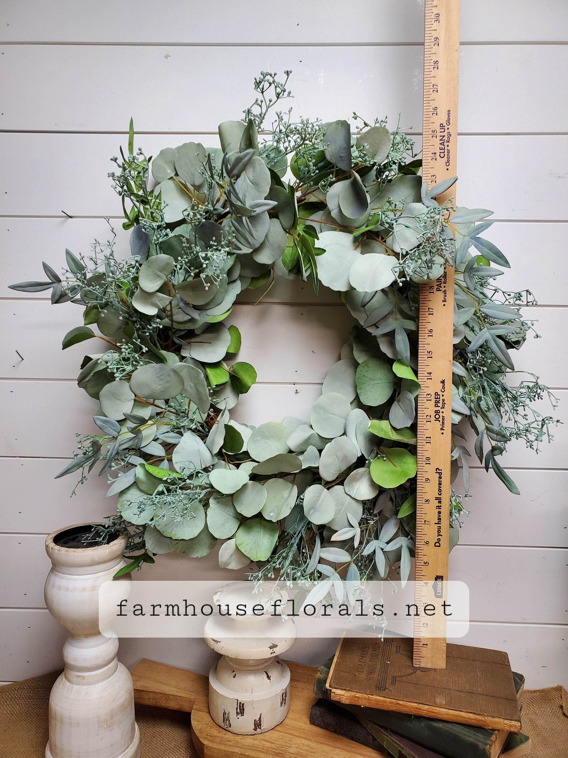 Mixed Eucalyptus, Rustic Decor, Elegant Wreath, Eucalyptus wreath, mixed eucalyptus, Everyday Wreath, Front Door Wreath, Door Decor