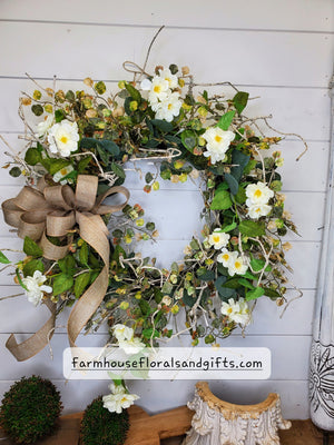 Birch Door Wreath, Woodsy Wreath, Forest Wreath, Everyday Front Door Wreath, Wedding Wreath, Woodsy Wreath, Woodsy wedding wreath