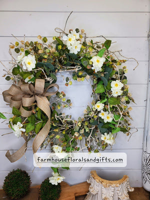 Birch Door Wreath, Woodsy Wreath, Forest Wreath, Everyday Front Door Wreath, Wedding Wreath, Woodsy Wreath, Woodsy wedding wreath